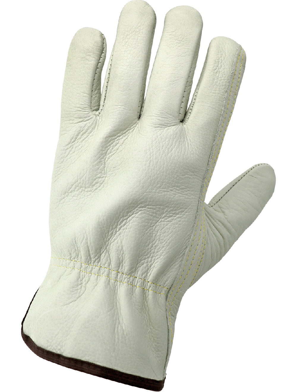 Global Glove 3200B Standard-Grade Grain Cowhide Beige Drivers Gloves